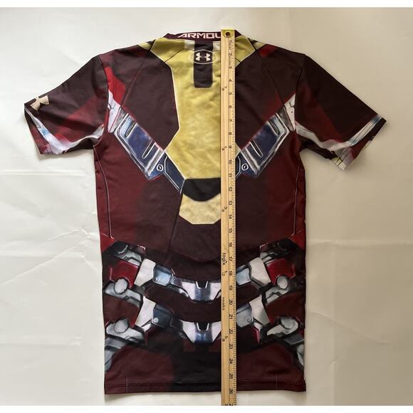 Under Armour Marvel Avengers Iron Man Shirt Mens Medium HeatGear Compression0 - Picture 4 of 9